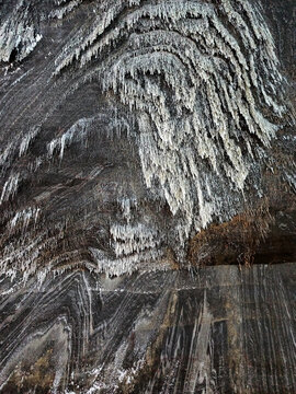 Salt formations in Salina Turda, Romania