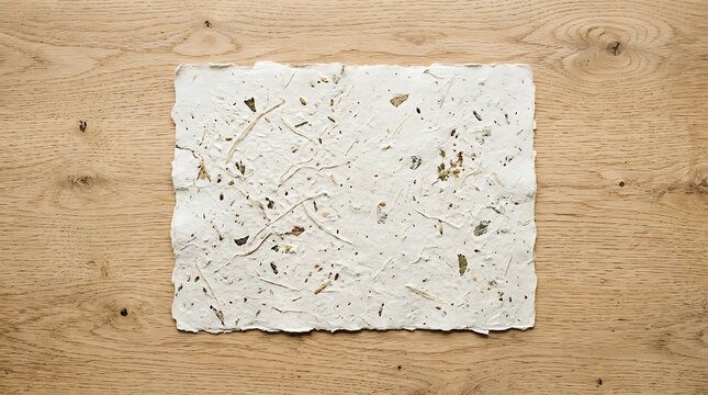 Eco-Friendly Handmade Seed Paper with Dried Flowers Plantable & Rustic