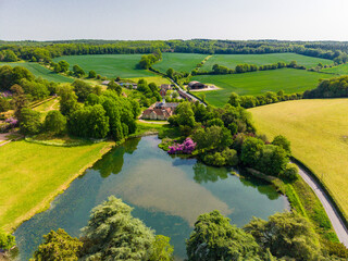 Squerryes Court and Westerham Aerial View © Martin Valigursky