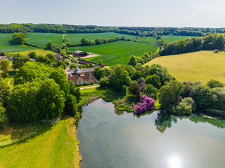 Squerryes Court and Westerham Aerial View © Martin Valigursky