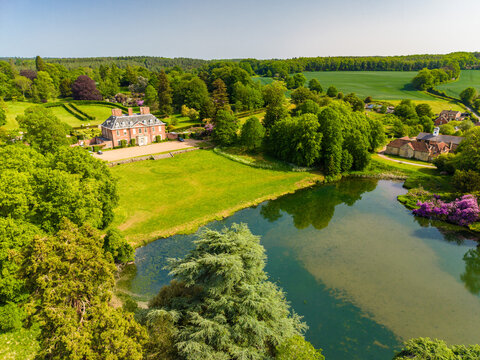 Squerryes Court and Westerham Aerial View