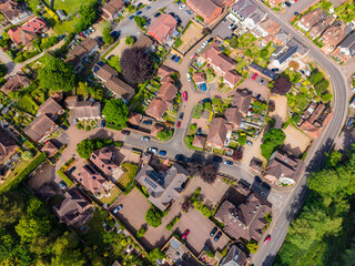 Fototapeta premium Squerryes Court and Westerham Aerial View