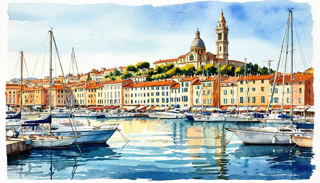 The Golden Hour of a Coastal City: Reflections on the Water