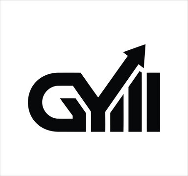 gym financial gt ym yg g letter logo design. Minimal monogram emblem, classic style. Alphabet vector logo design. Premium Business logo, White background. AI/EPS and PNG/JPEG.