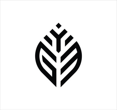 gym gy ym yg g letter logo design. Minimal monogram emblem, classic style. Alphabet vector logo design. Premium Business logo, White background. AI/EPS and PNG/JPEG.