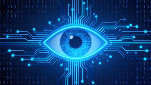 Digital eye with circuit patterns