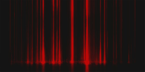 striking red laser light beams emanate from a dark background, creating a dramatic and futuristic visual effect. © NOT BAD