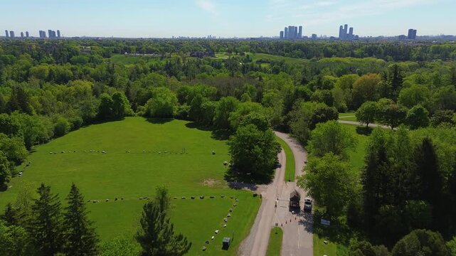 Aerial View of Boyd Conservation Park in Vaughan Ontario
