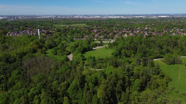 Aerial View of Boyd Conservation Park in Vaughan Ontario