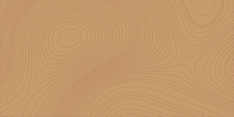 Brown topographic map background with abstract wavy lines. A brown topographic map design with smooth, winding contour lines. Ideal for geography, mapping, terrain concepts, minimalist graphic design © Creative Lis