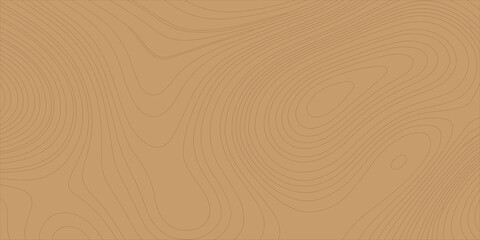 Brown topographic map background with abstract wavy lines. A brown topographic map design with smooth, winding contour lines. Ideal for geography, mapping, terrain concepts, minimalist graphic design © Creative Lis