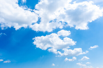 Obraz premium Clouds in the blue sky. Large cloud in the middle of the day