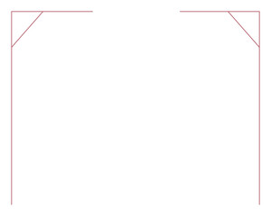 Fototapeta premium Simple line png border frame, transparent background