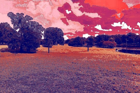 Illustration of a landscape 
