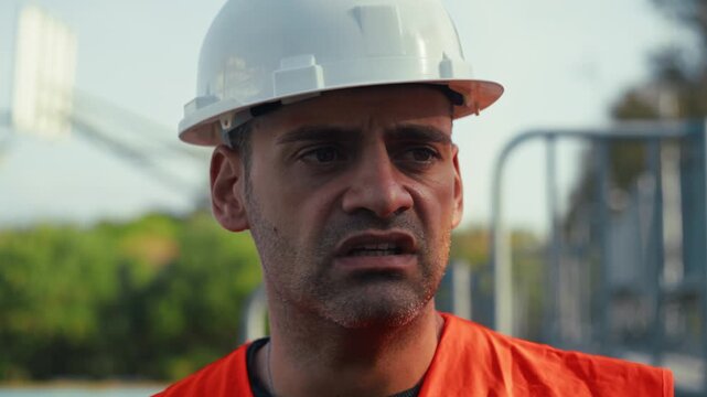 scared worker on the first day of work