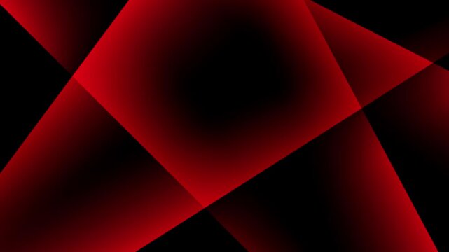 Abstract animated background with glowing red shapes in dark space creating modern geometric motion graphics, ideal for ads, creative design, digital art, or elegant corporate themes