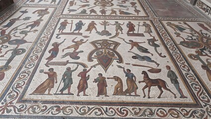 Obraz premium Roman mosaic floor pattern