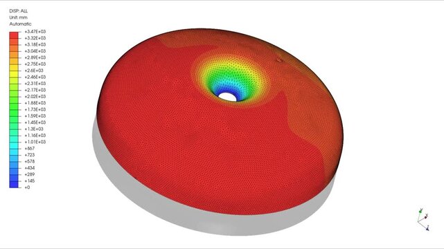 Mechanic simulation engineering - Stress and breakpoint analysis of Tank Cover under force and moment conditions