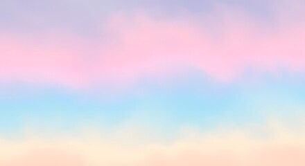 Obraz premium Dreamy Pastel Gradient Sky Background with Soft Hues.