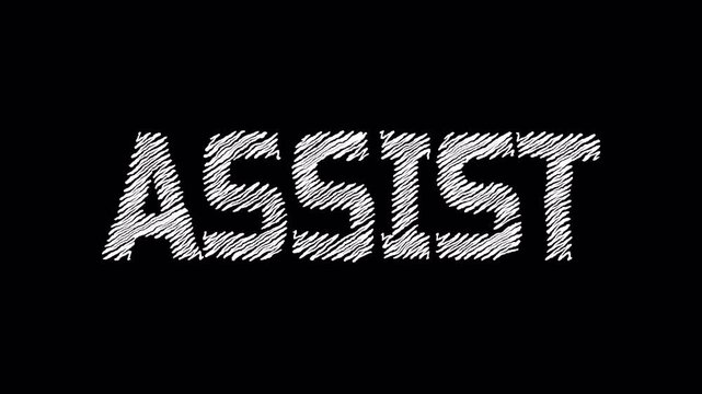 Scribble Football Words Text Pack Vol 1 Hand Drawn Sketch Style 4K Loop