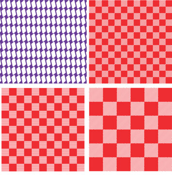 red and white seamless pattern