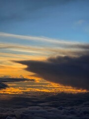 Fototapeta premium sunset over the sky