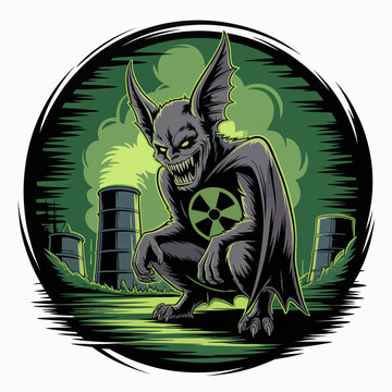 Bat creature with sharp teeth.