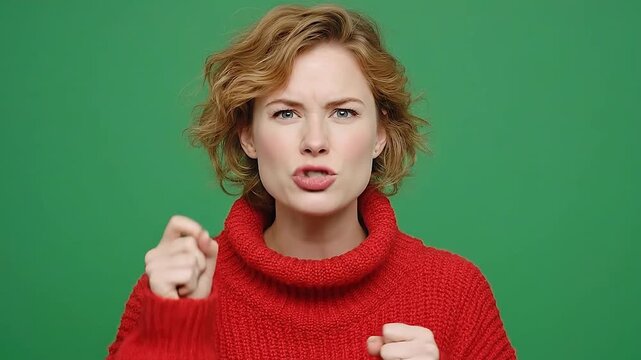 Female nodding in agreement during a heated discussion