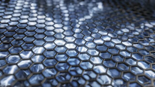 Hexagonal Grid Pattern highlighting vibrant colors and contemporary design
