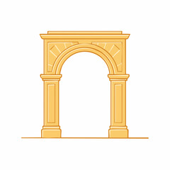 Obraz premium Triumphal Arch Illustration