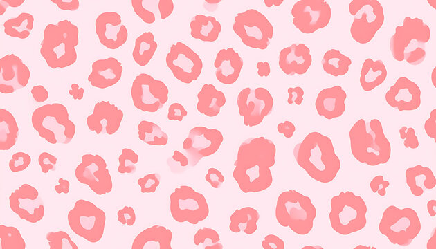 Subtle pink leopard print pattern, a soft animalistic texture for fashion and decor, playful and chic seamless background