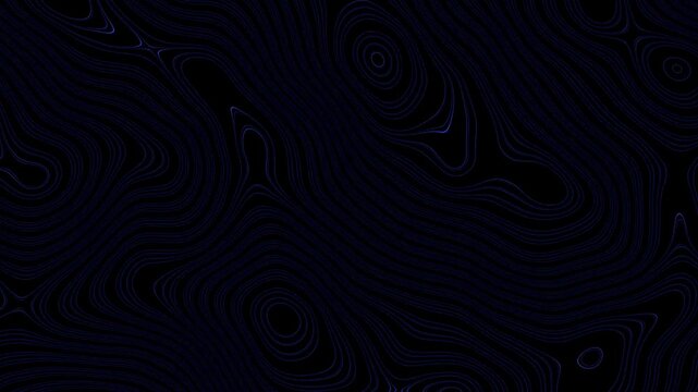 Deep Navy Contour Waves Moving in Low Light Abstract Texture
