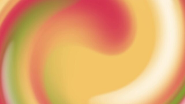Smooth abstract liquid gradient background with elegant waves of soft olive green, cream, and pastel orange vortex swirls. Perfect for organic branding and creative digital backdrops. 