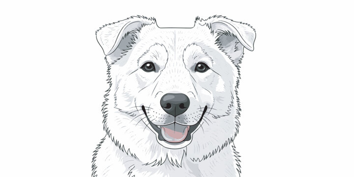 Friendly Pet Dog Fur Texture Vector Illustration