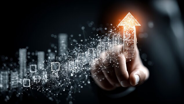 AI Agents Business people use their smartphones with AI assistants to perform tasks that are tailored to their goals, such as work education sales data analysis content creation payroll processes etc.