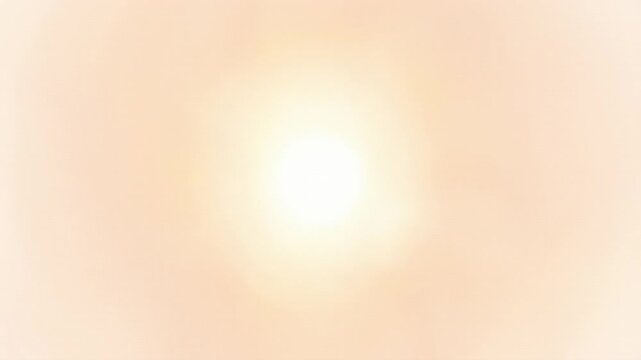 Blurred, tan halo of light emanating from center, fading into white background