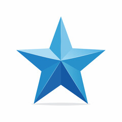Obraz premium Blue Star Icon