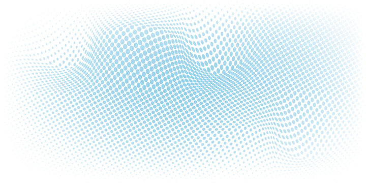 Elegant light blue halftone dots gradient background for modern designs