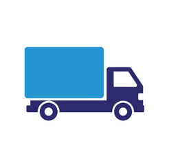 Fototapeta premium Delivery truck icon with delivery transport logistics shipping illustration transportation automobile
