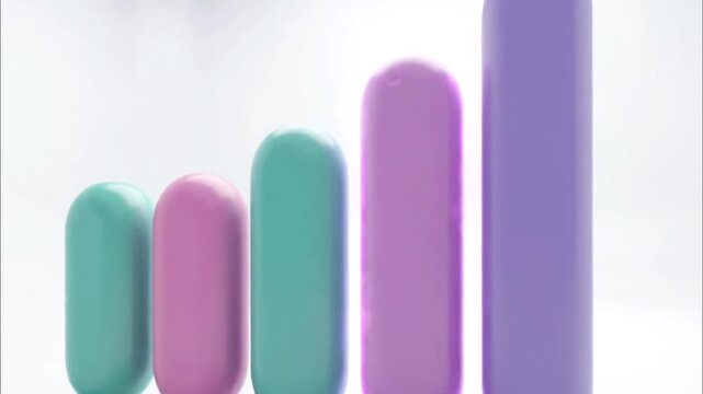 Colorful graphic design elements on white.