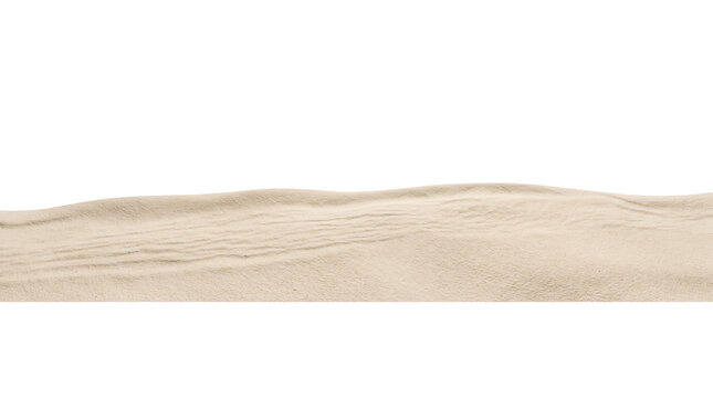 Narrow sand dune ridge transparent background