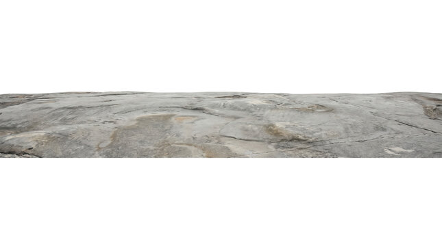 Low rolling stone plateau transparent background