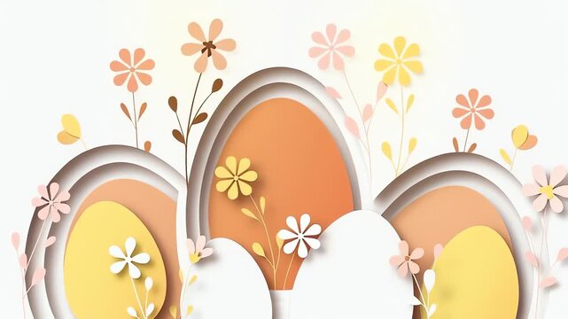 Easter Eggs and Flowers Animation - A Festive Spring Celebration.