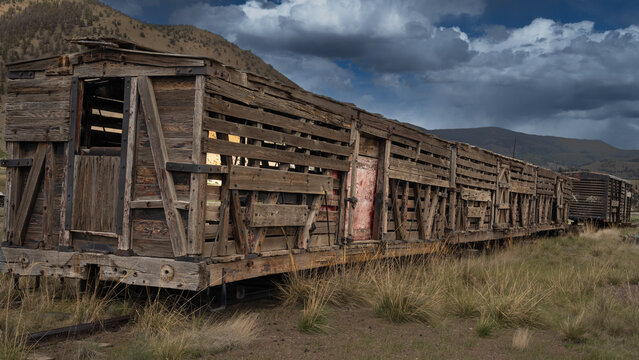 Old Rail Car in Mountains