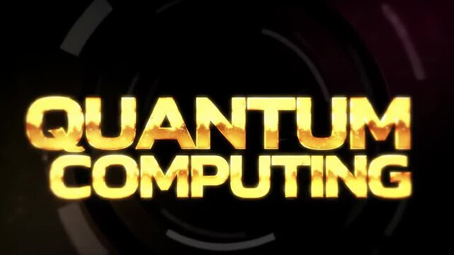 Dynamic Quantum Computing Title Sequence - Futuristic Tech Visualization.
