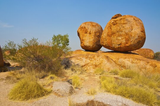 Granite boulders in the Devil's Marbles Conservation Reserve, Karlu Karlu, Northern Territories, Australia