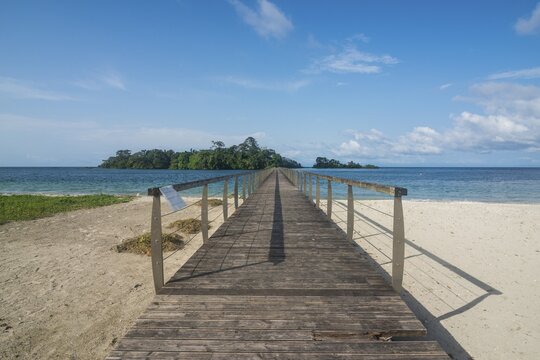 Bridge to Isla Horacio, Sipopo, Bioko, Equatorial Guinea