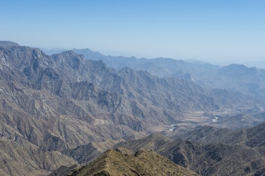 Beautiful mountain scenery around Habala, Abha, Saudi Arabia