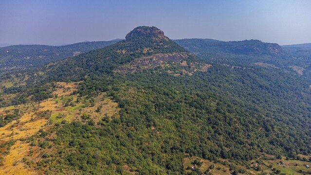 Aerial of the Futa Djallon, Guinea Conakry