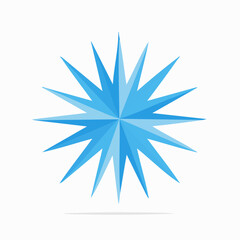 Obraz premium Abstract Blue Starburst Graphic